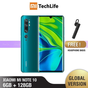 Global Version Xiaomi Mi Note 10 128GB ROM 6GB RAM (Brand New / Sealed) note 10, note10 Smartphone Mobile