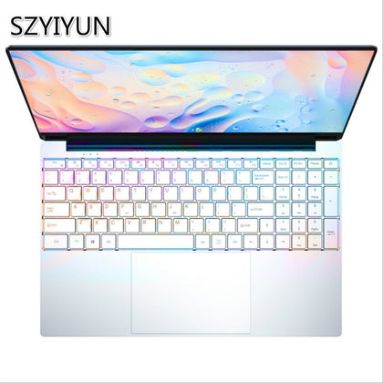 Core i3 Ultra-thin Intel Laptop 15.6 Inch 8G RAM 64/128/256/512/1TB SSD Gaming Notebook 1920*1080P PC Computer Office Netbook