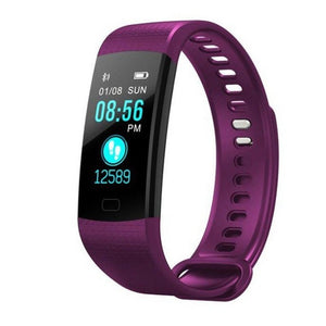 Relógio inteligente esportes atividade de fitness rastreador freqüência cardíaca pressão arterial pulseira ip67 à prova dip67 água banda pedômetro para ios android