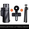 Poderoso monocular longo alcance 1000m telescópio para smartphone 40x60 militar spyglass zoom alta qualidade hd caça óptica escopo