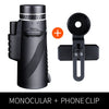 Poderoso monocular longo alcance 1000m telescópio para smartphone 40x60 militar spyglass zoom alta qualidade hd caça óptica escopo