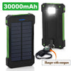¡Oferta! Banco de energía Solar a prueba de agua 30000mAh Cargador Solar 2 puertos USB cargador externo Powerbank para teléfono inteligente Xiaomi MI iPhone 8